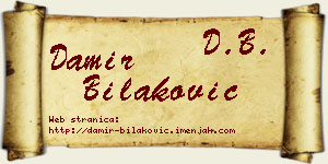 Damir Bilaković vizit kartica